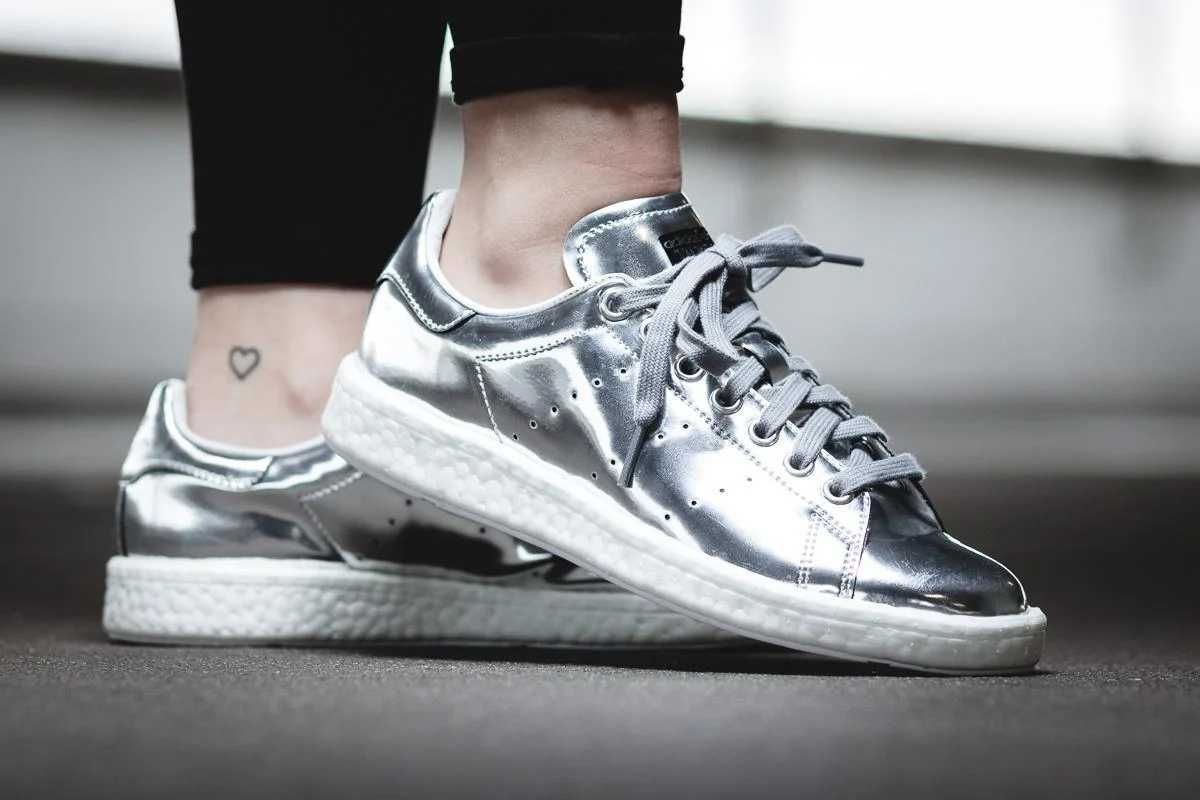 N37 Adidas Stan Smith Boost Silver/дамски обувки