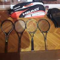 Rachete tenis profesionale(4 rachete)+Geanta rachete+Set mingii.