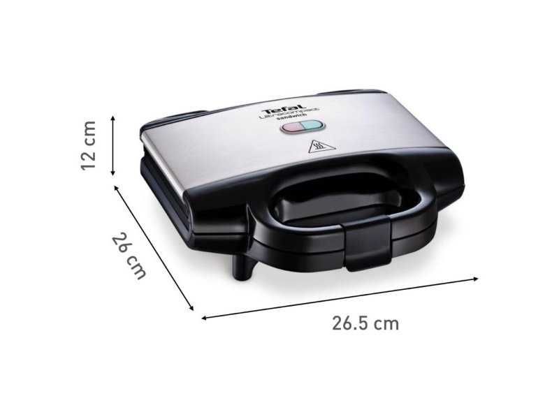 Тостер за Сандвичи с Незалепващо Покритие Tefal Ultracompact SM155212