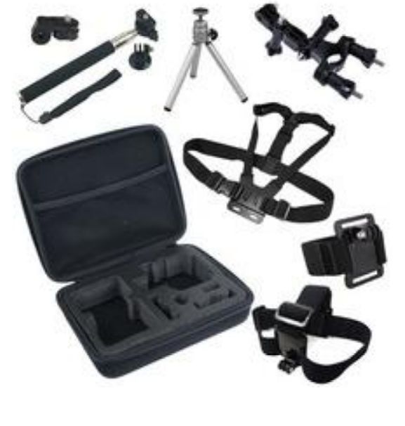 GK6 нов комплект аксесоари за екшън камери 8 части GO PRO SJCAM,EKEN