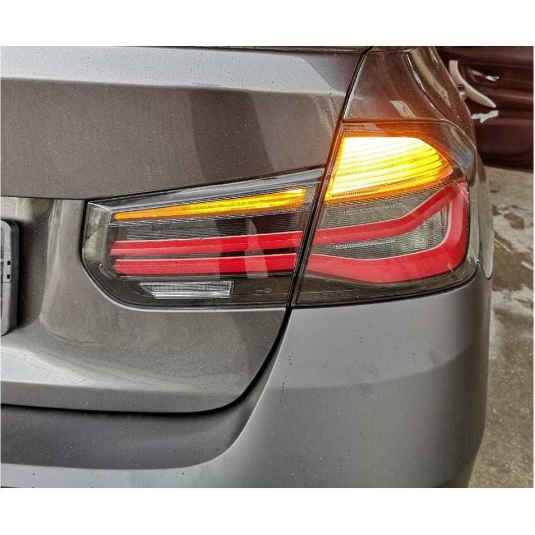 Set Stopuri Lampi LED BMW Seria 3 F30 Model Facelift, Fumuriu Inchis