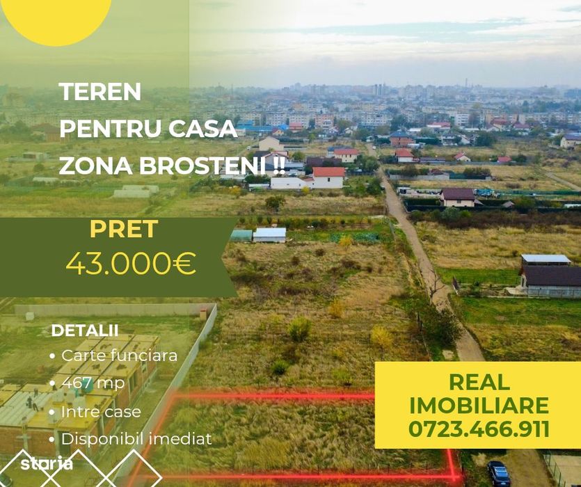 Teren zona Brosteni-se accepta si variante de schimb !