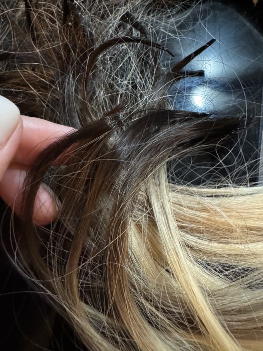 100% ЕСТЕСТВЕНА СЛАВЯНСКА КОСА - Кератинови кичури омбре