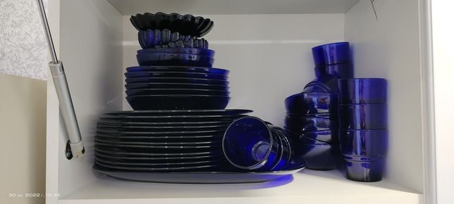 Посуда синяя ударопрочная