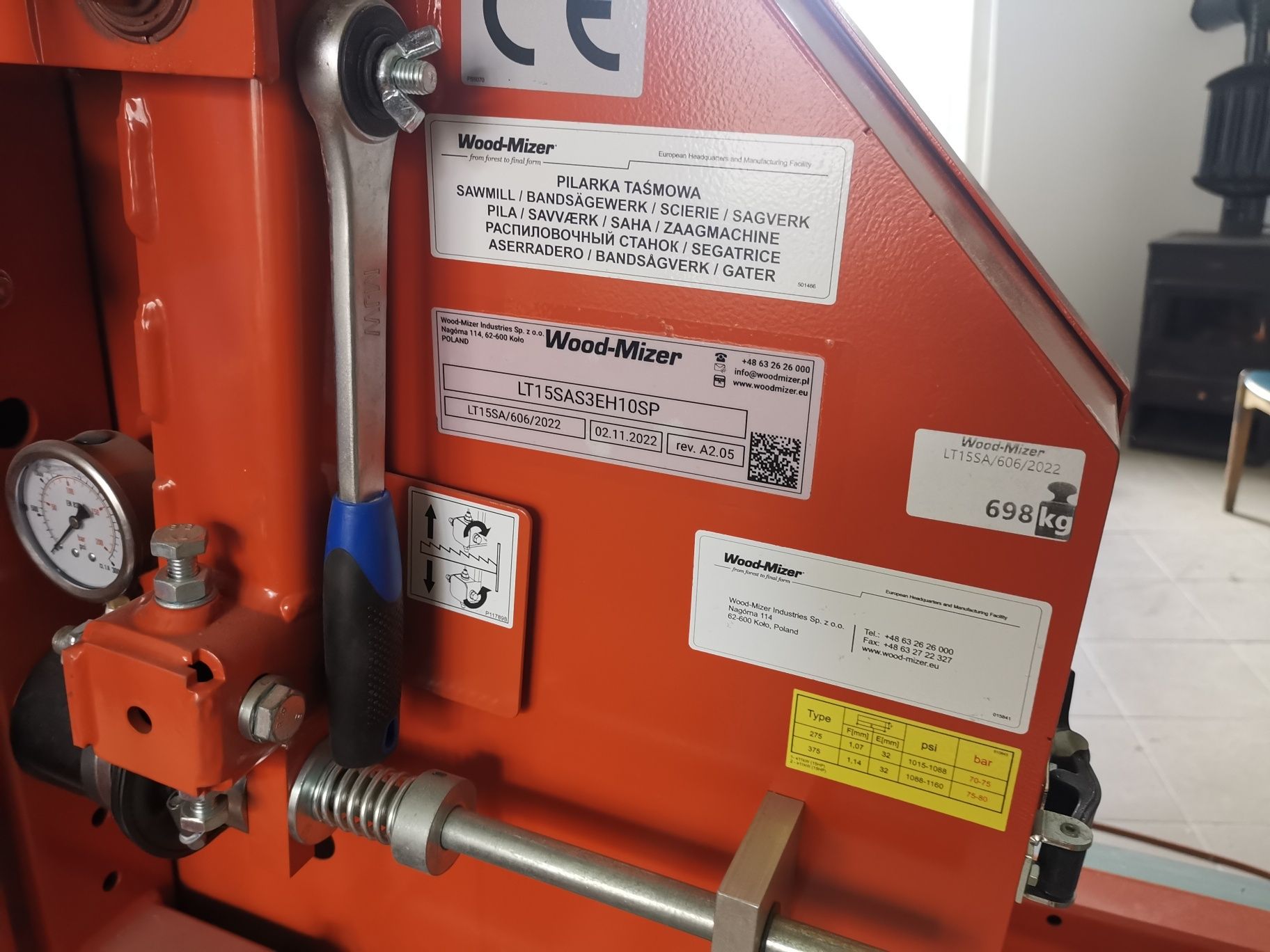 Fierastrau cu banda banzic gater Wood-Mizer LT 15 Start nou