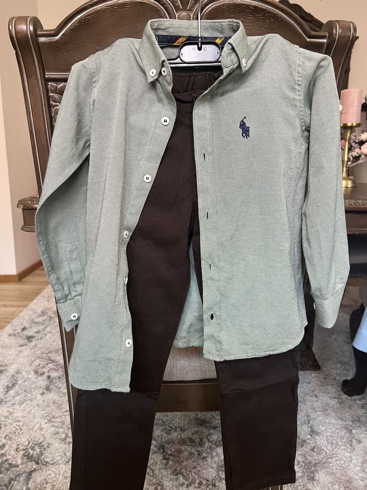 Costum băiat 6/7 ani, Camasa Ralph Lauren,Pantaloni Cool 122