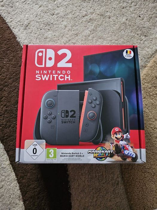Nintendo switch 2 + mario kart world sigilat cu garantie