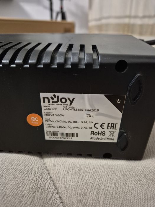 UPS NJOY CADU850 – protecție pentru PC, router, echipamente