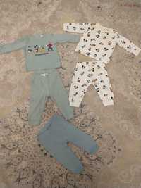 Hainute bebelus - 3 pantaloni lungi 2 bluza 4-6 luni, 68, H&M
