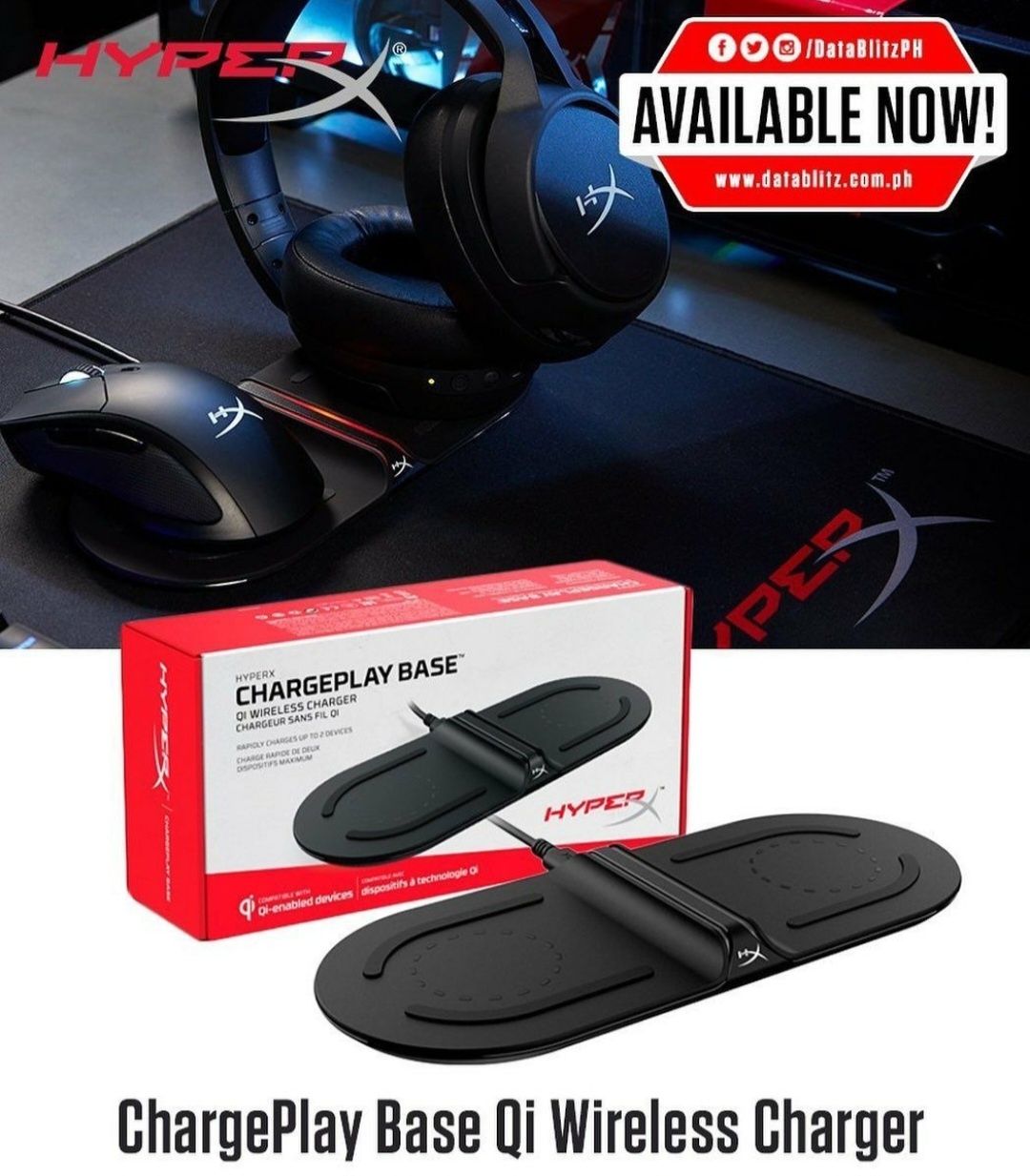 СКИДКА! Hyperx Chargeplay Base Зарядка для мышка/мышь и наушники