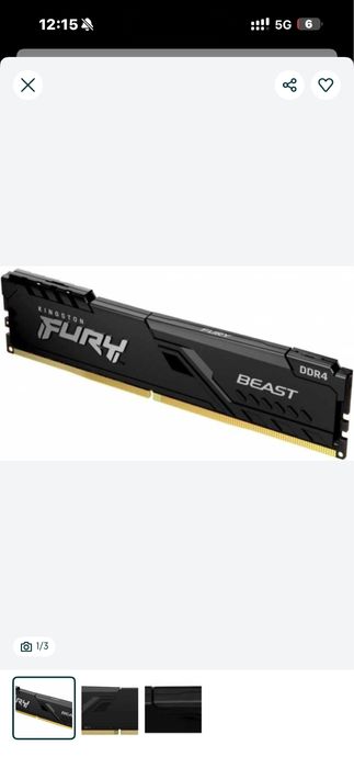 Оперативная память Kingston KF432C16BB1/16 16 Гб