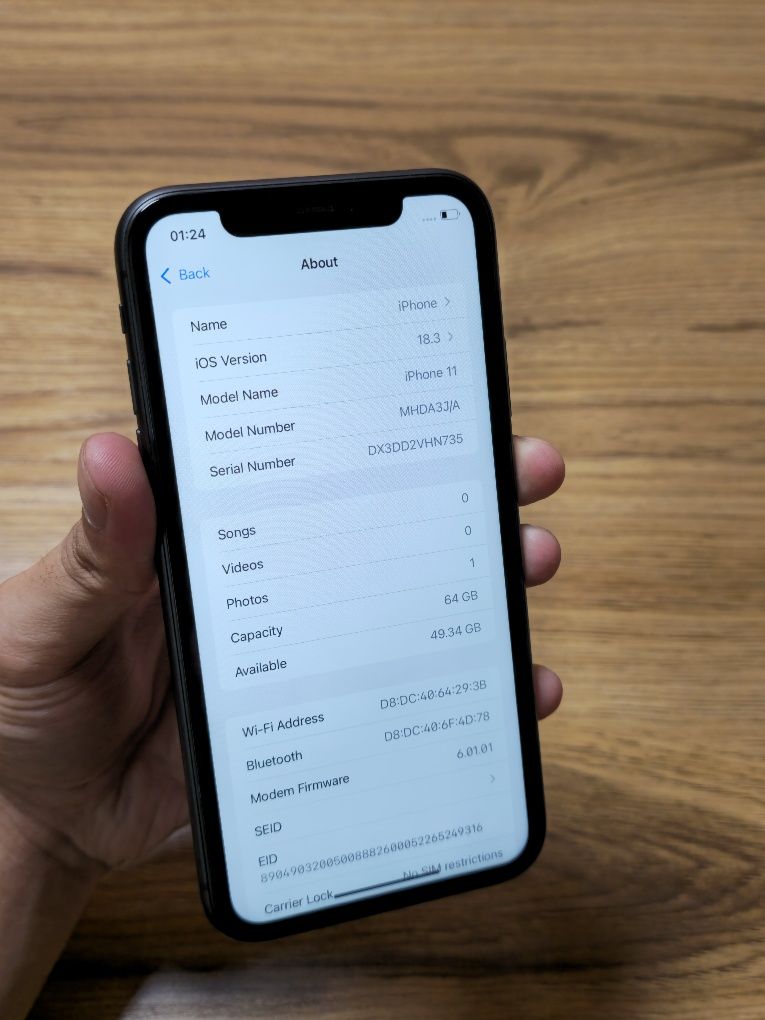 iPhone 11 ideal 64GB 91 emkost