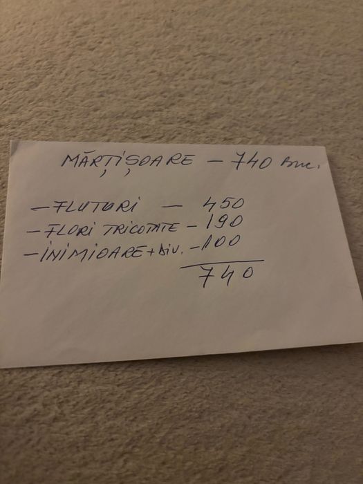 Lot martisoare 740 bucati