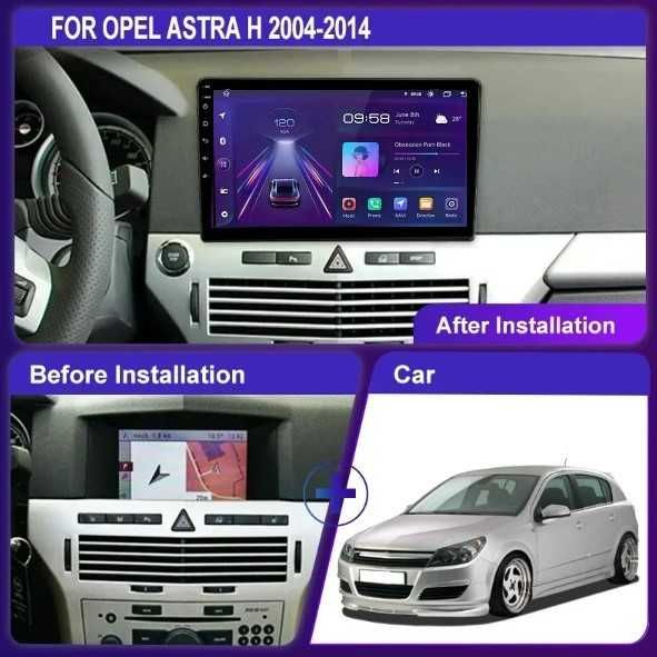 Navigatie  Android OPEL ASTRA H Dedicata / carplay + Camera Marsarier