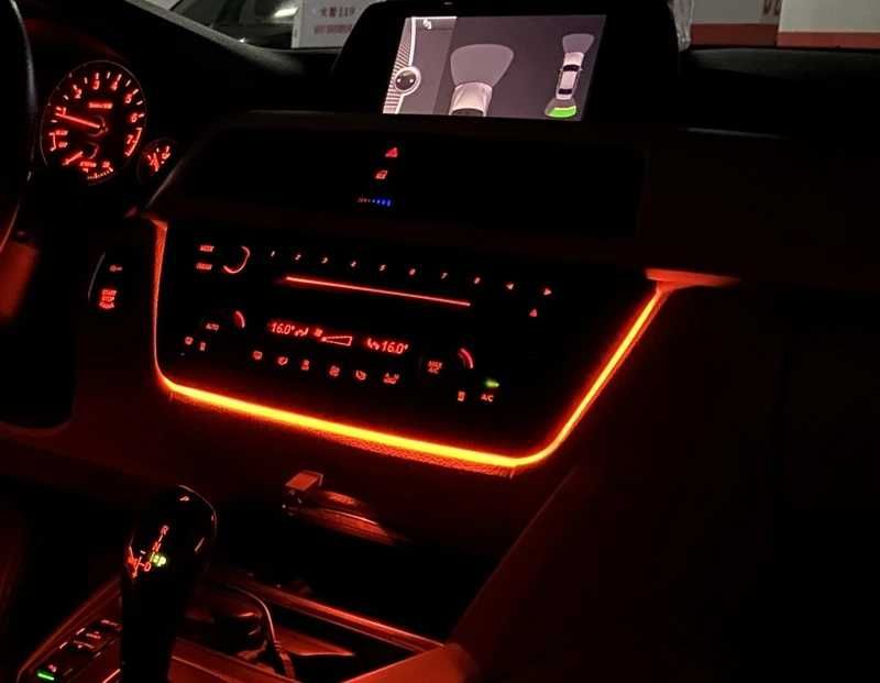 Rama Consola Centrala cu Lumina Ambientala BMW F30 F32 F36 F34 F31 F33