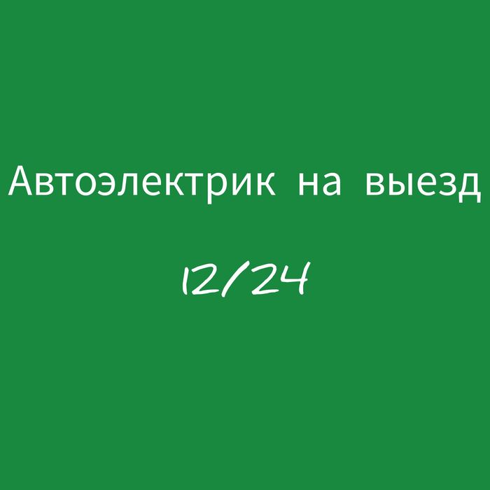 Автоэлектрик на выезд компьютерная диагностика 12/24