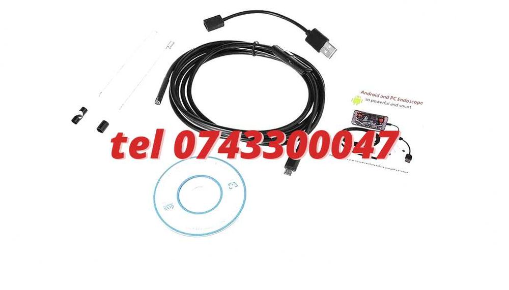 2 M Camera Endoscop boroscop 6 Led Inspectii Tehniceinstalatii