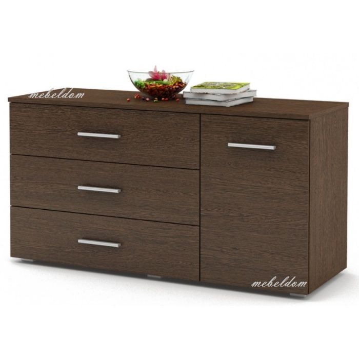 Скрин 120см. с 3 чекмеджета и врата(код-6043)