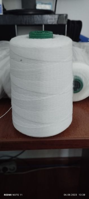 Нитки 1000 метров в бобине  для прошивки документов и мешкозашивочные