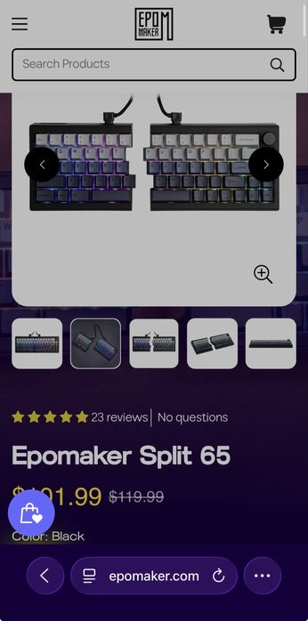 Продам клаву Split 65 epomaker