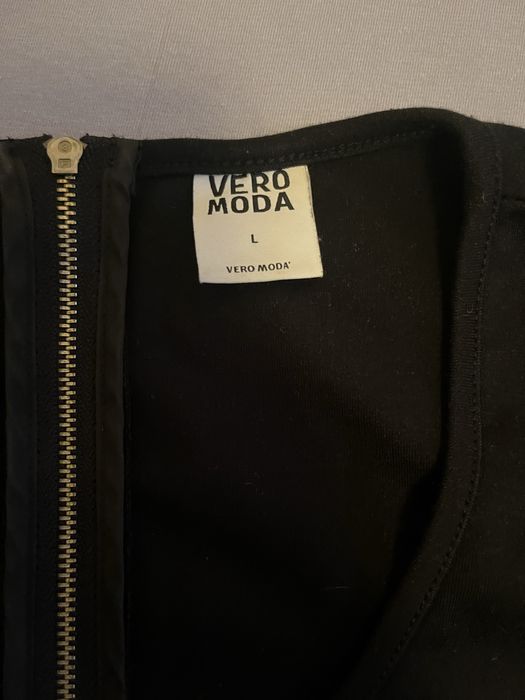 Rochie iarna cu buzunare , neagra , L