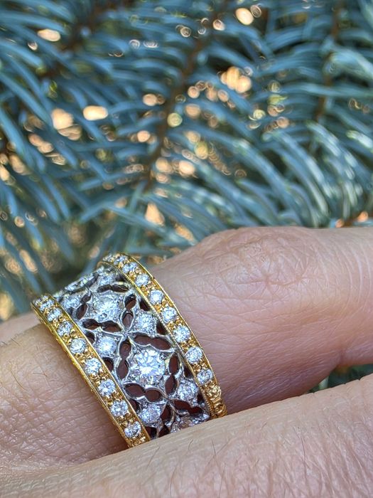 Inel Aur 18 kt cu diamante naturale