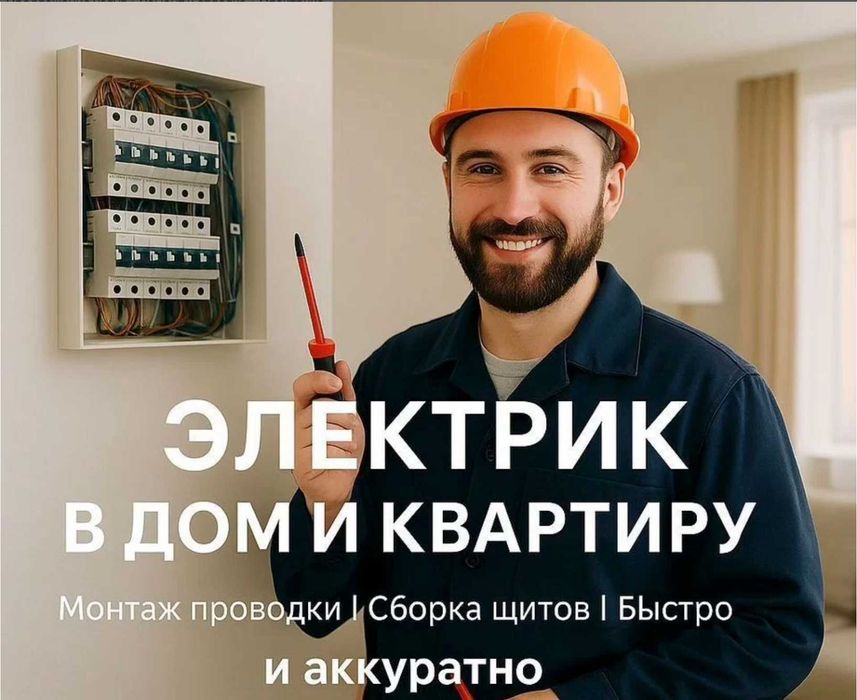 Электрик круглосуточно. Выезд в день обращения