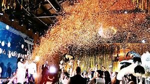 Конфетти confetti конфитти пушка мероприятий тяжёлый дым, холодной фон