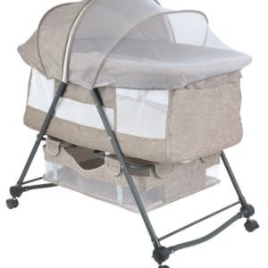 Patut bebelus pliabil / Co sleeper + Saltea reglabila - stare noua