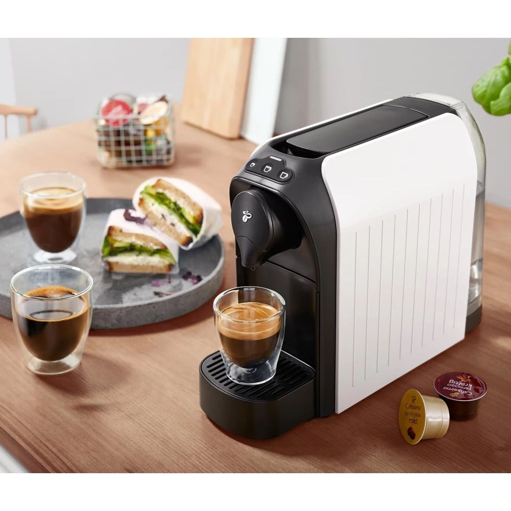 Espressor Tchibo Cafissimo easy White, 1250 W, 3 presiuni, 650 ml, Alb