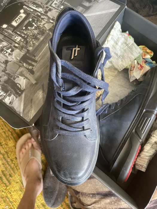 Ghete Togoshi,bleumarin,piele intoarsa ,foarte comode