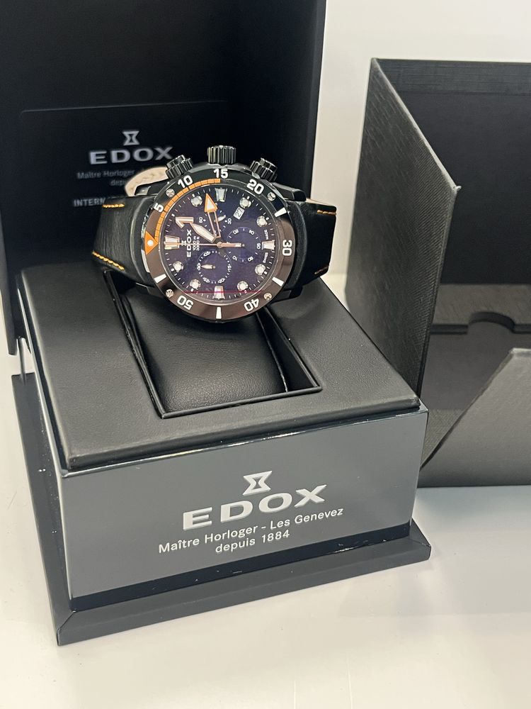 EDOX CO-1 - мъжки часовник нов  с найлоните