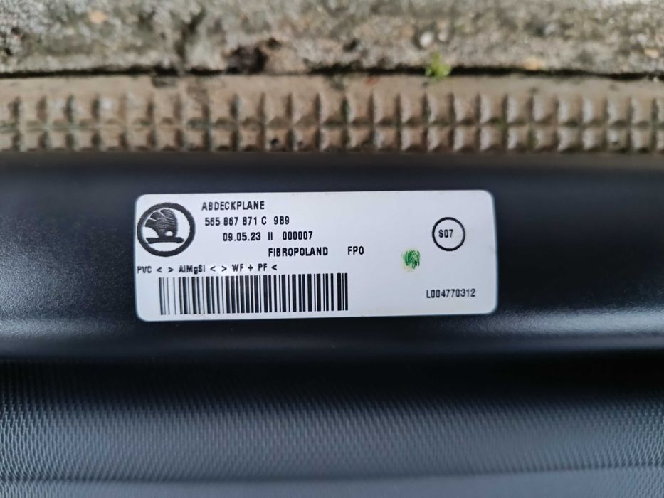 ОРИГИНАЛНА щора за багажник SKODA KODIAQ / Шкода Кодиак 2016-2024