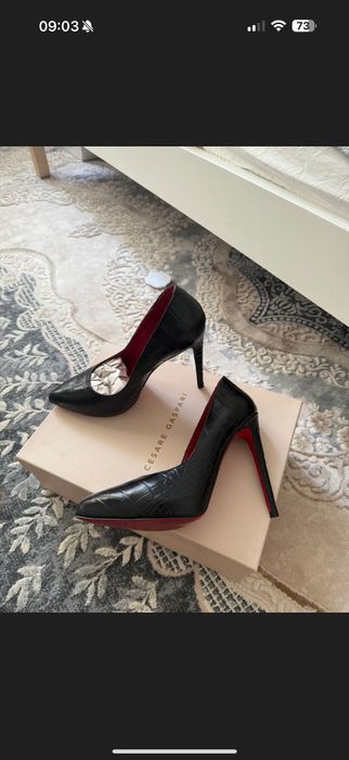 Женские туфли на высоком каблуке, нат.кожа