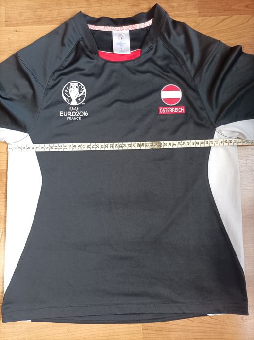 Мъжка тениска EURO 2016- черна