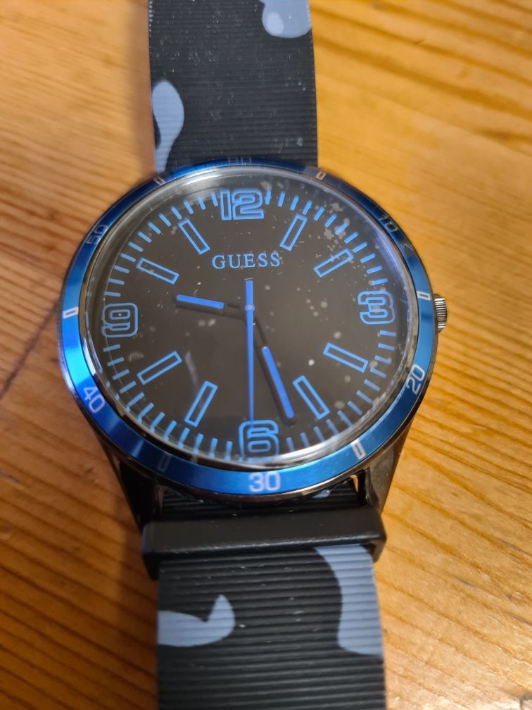 Ceas Sport Barbatesc Guess  Autentic Volt Blue Camo W1163G1 NOU