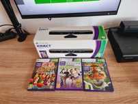 Senzor kinect xbox 360 + 3 jocuri