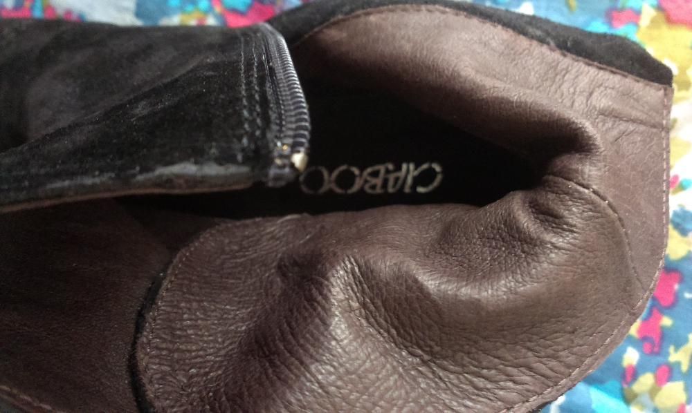 CIABОO/Trespass Черни боти от ест.кожа обърната №37