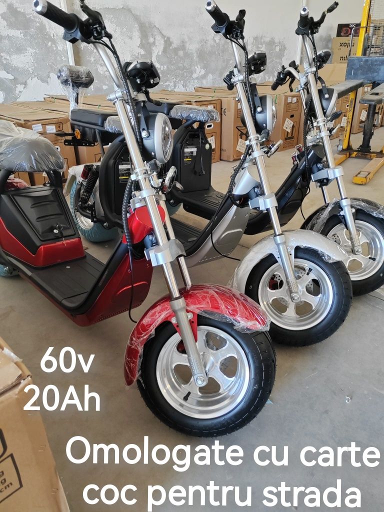 Scuter electric nou disponibil cu carte coc