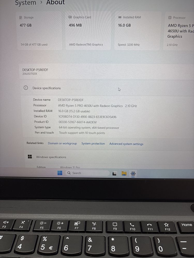 Laptop ThinkPad Lenovo T14s Gen1