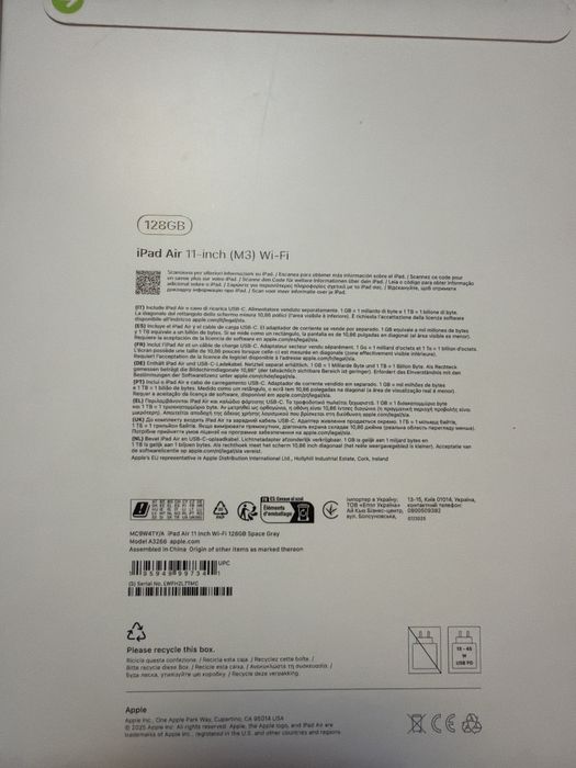 Ipad Air 11-inch M3 WIFI