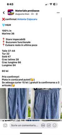 Pantaloni dama IN