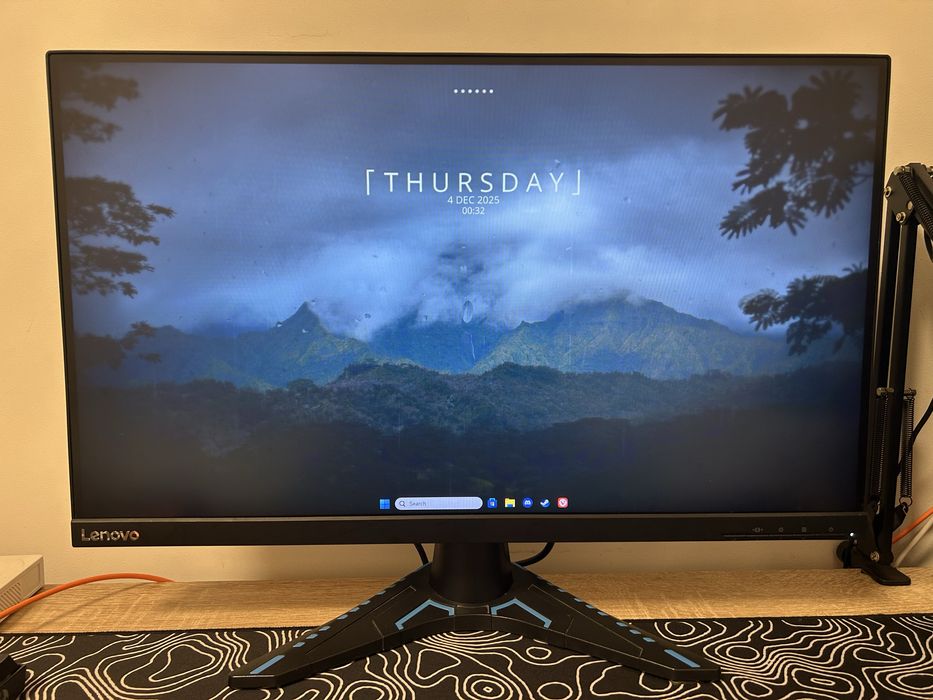 Monitor gaming LED VA Lenovo 23.8", Full HD, DisplayPort, 100Hz