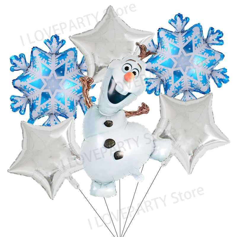 Seturi baloane folie aluminiu_Elsa_Anna_Olaf_FROZEN_Part II