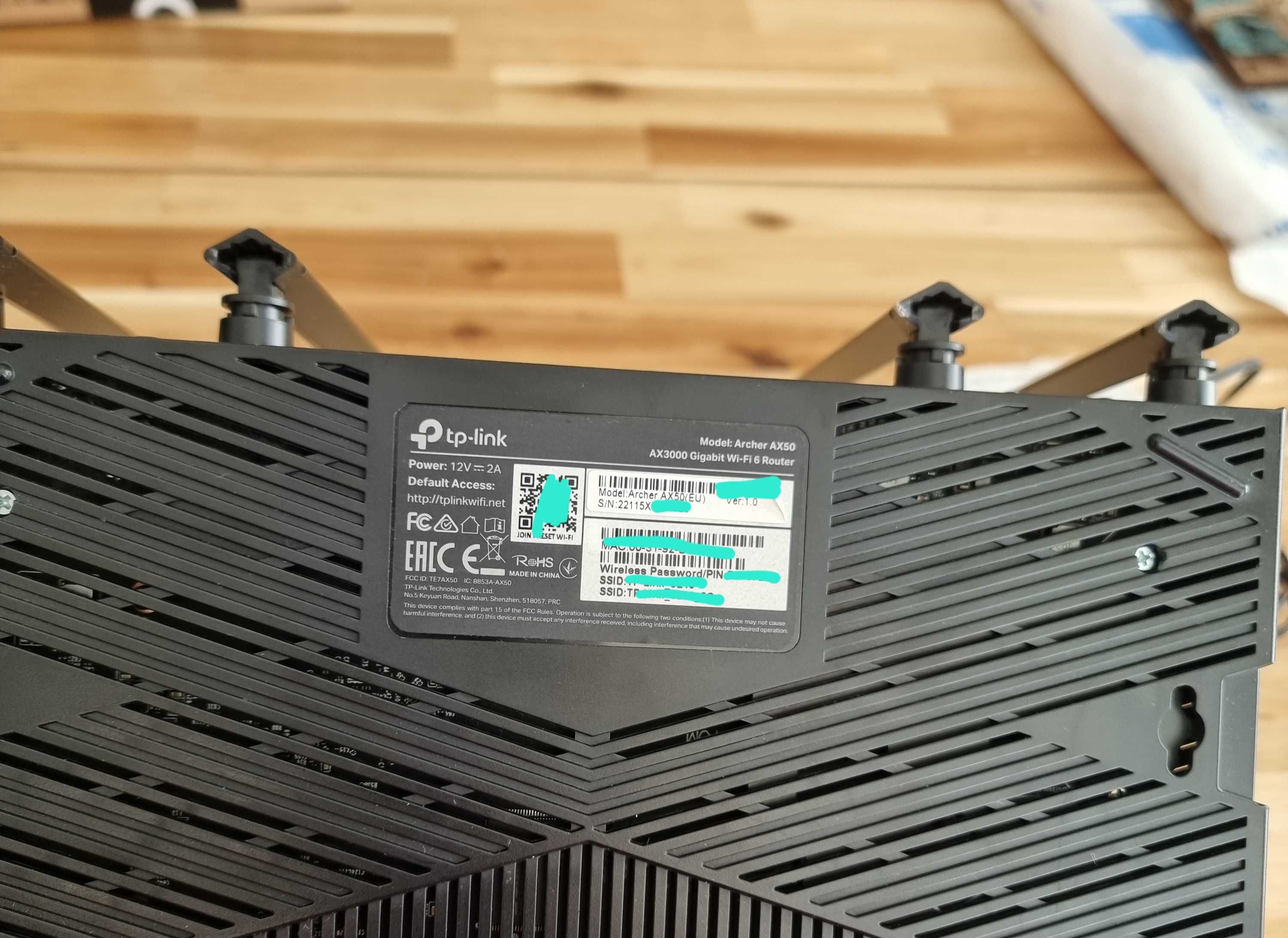Безжичен рутер Wi-Fi 6 - TP-Link Archer AX50 AX3000 - използван