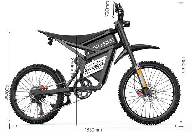 НОВА ВЕРСИЯ Електрически кросов велосипед eBike EKX 3000W