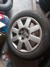 Jante aliaj vw 5x112  cu anvelope vara 205/60/15