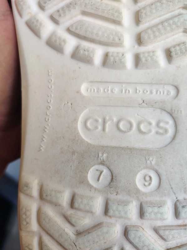 Crocs White M7 W9 size 41