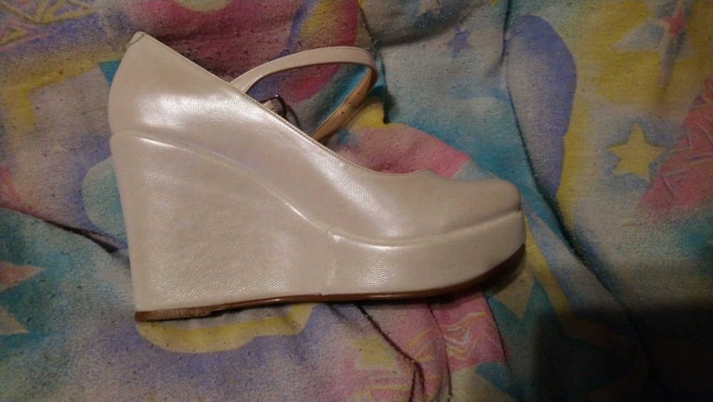 Pantofi mireasa Novias comozi din piele naturala
