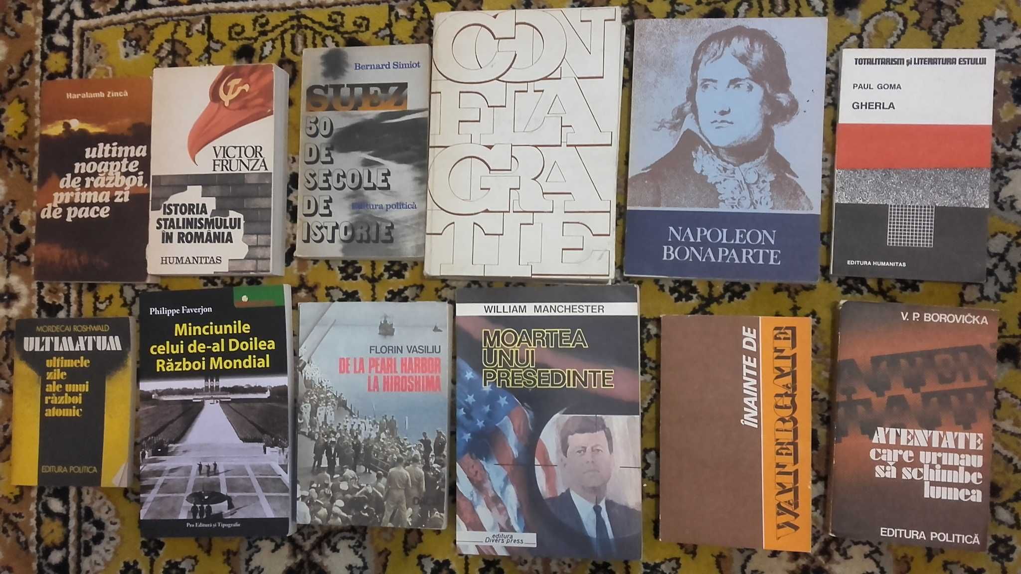 22 Carti cu tema Istorie/Razboi/Politica,Muzica/-colectie